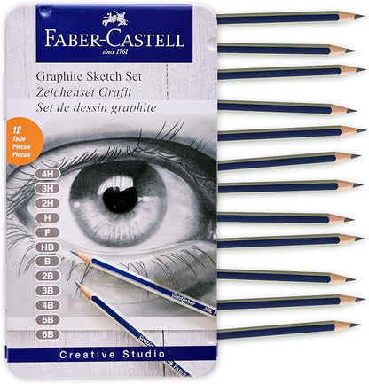 Faber-Castell Graphite Pencils Drawing Set: 12 Art Pencils by Faber-Castell