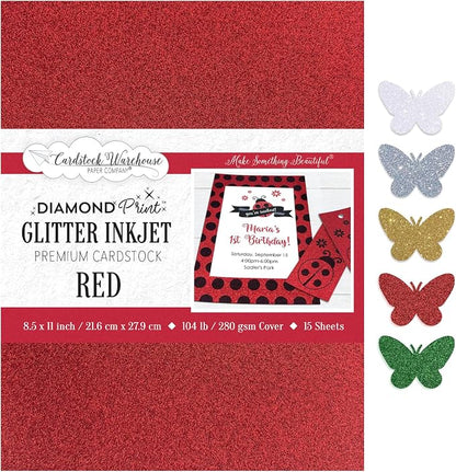 Cardstock Warehouse Diamond Print Inkjet Glitter by CardstockWarehouse%E2%84%A2