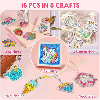 Klever Kits 16 Projects Gem Painting, Kids Diamond Gem Painting Kit - Image 3