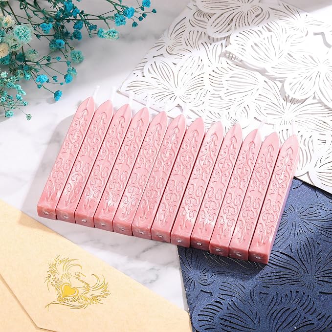 Yoption 12 Pcs Rose Gold Sealing Wax Sticks - Image 4