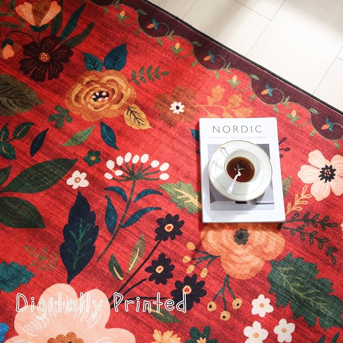 Rugcomf Runners for Hallways Kitchen Runner Rug Non Slip 2'x 10' Long Washable - Image 3