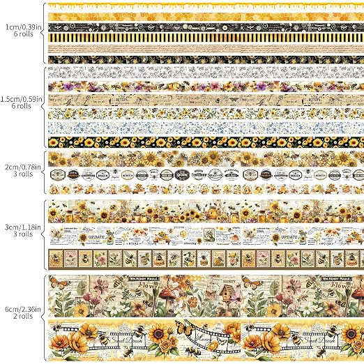Washi Tape Set 20 Rolls - Image 9