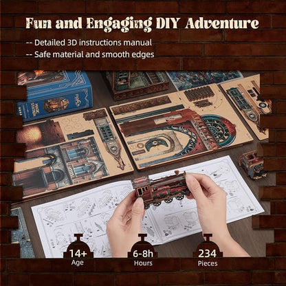 LED 3D Puzzle Magic Station Book Nook Kit - Image 4