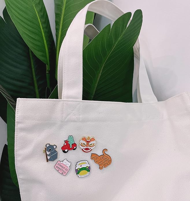 20/40/50 PCS Cute Enamel Backpack Pins, Funny Enamel Pins Bulk Set Cool Button - Image 5