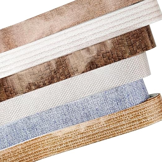 Fabric-Patterned Washi Sticker Set, 6 Rolls Vintage Stickers by Auriicleaf