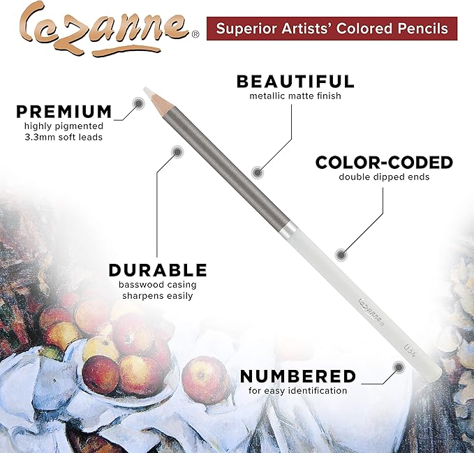 Creative Mark Cezanne Premium Colored Pencils Black Set of 12 - Image 3