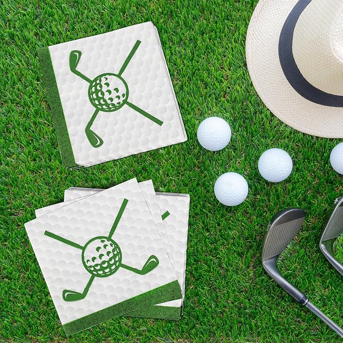 Aodaer 48 Pieces Golf Napkins 13 x 13 Inches Hole in One First Napkins - Image 5