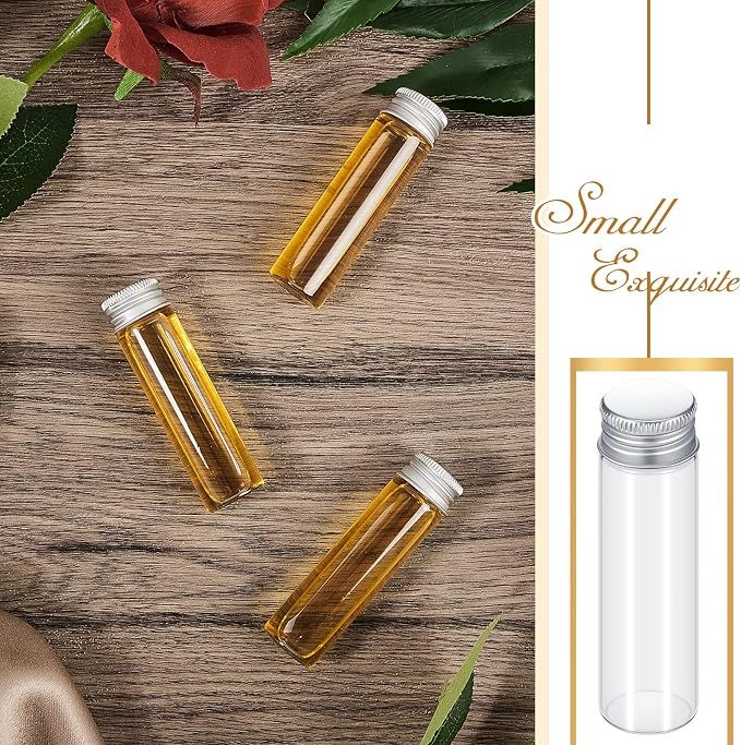 100 Pcs Small Clear Vials Spice Mini Jars - Image 7