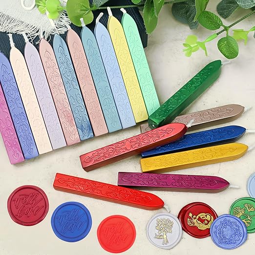 12Pcs Sealing Wax Sticks with Wicks, Packaging Decoration - Image 5