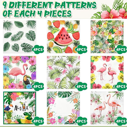 Crtiin 36 Pack 9 Styles Decoupage Napkins Assorted Floral Decorative Decoupage - Image 5