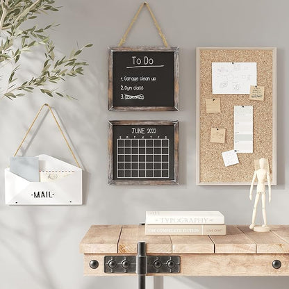 Barnyard Designs Magnetic Hanging Chalkboard Sign – Rustic Decorative Display - Image 3