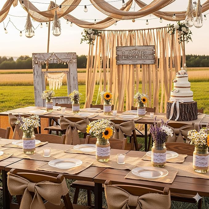 Natural Jute Burlap Ribbon - Image 5