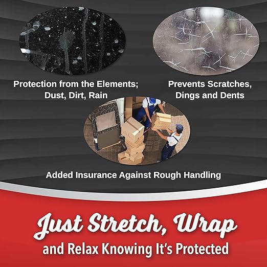 2 Pack Industrial Strength Mini Hand Stretch Wrap 5" 1000 Ft Roll 80 Gauge Thick - Image 6