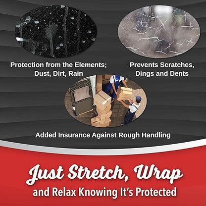 2 Pack Industrial Strength Mini Hand Stretch Wrap 5" 1000 Ft Roll 80 Gauge Thick - Image 6
