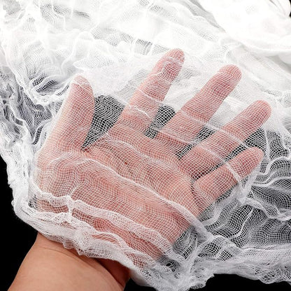 Boao Halloween Cheese Cloth 85 x 197 Inch White Cheesecloth Roll - Image 3