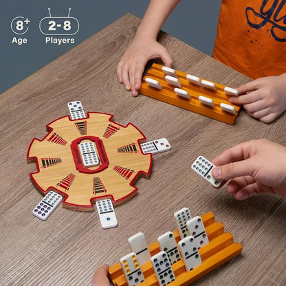Queensell Wooden Mexican Train Hub – Mexican Train Accessories - Image 6