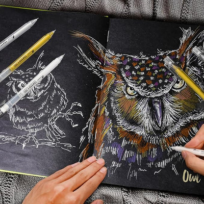 0.6mm Fine Point Gold Gel Pens, Adult Coloring Books & Holiday Crafts - Image 8