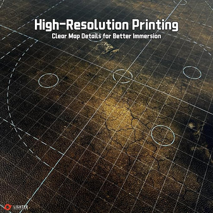 44'' x 60'' Battle Mat Gridded War-Gaming Mat - Image 5