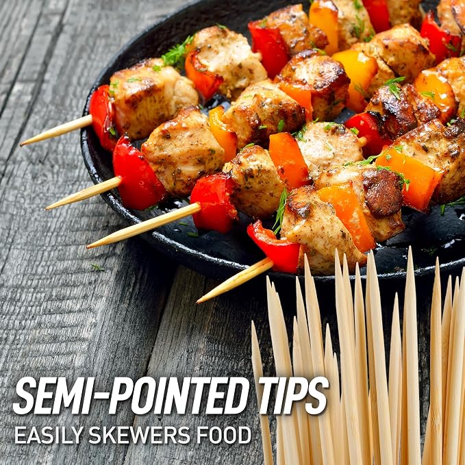 Zulay Kitchen Authentic Bamboo Skewers - Image 3
