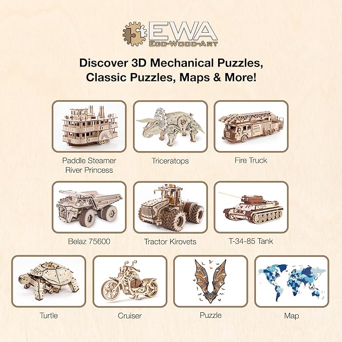 EWA Home Décor – Turtle Small 80 Pieces – Wooden Jigsaw Puzzle - Image 10