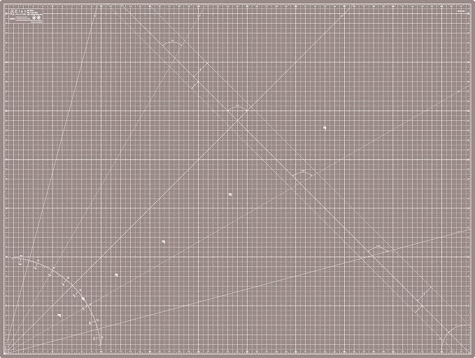 Elan Cutting Mat A0 Black & Taupe, Extra Large Self Healing Cutting Mat 36 x 48 - Image 2