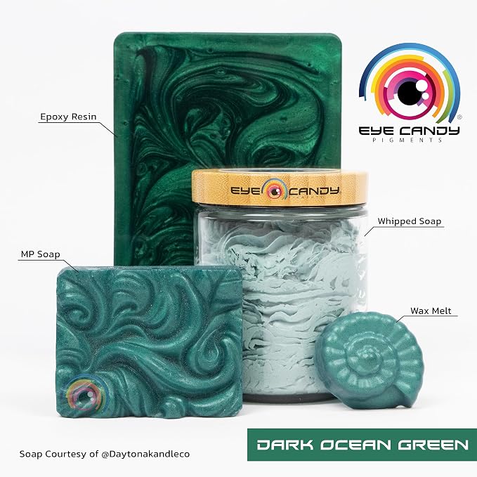 Eye Candy Pigments Premium Green Mica Powder - Image 2