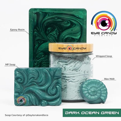 Eye Candy Pigments Premium Green Mica Powder - Image 2