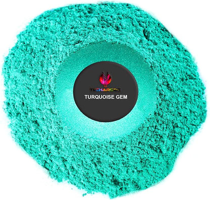 Turquoise Gem Mica Powder for Epoxy Resin 56g / 2oz. Jar - Image 2
