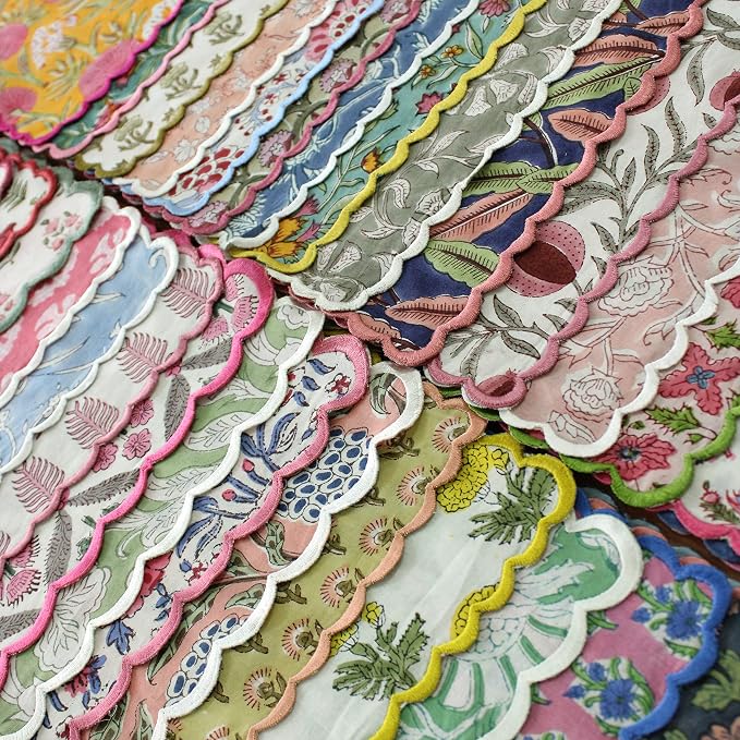 Ridhi Cloth Napkins 100% Pure Cotton Farmhouse Wedding Dinner Napkins - Image 8