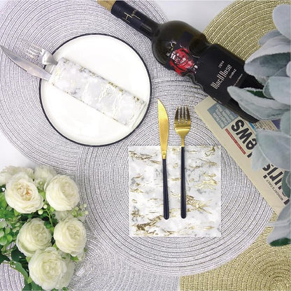 80-Pack Napkins Disposable Paper Towel Cocktail Dinner Party Decoration - Image 6