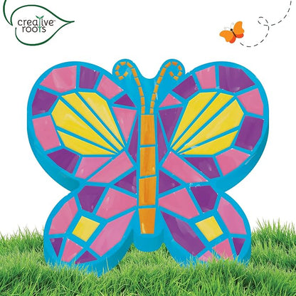 Creative Roots Mosaic Butterfly Stepping Stone Kit, Includes 7-Inch Ceramic - Image 5