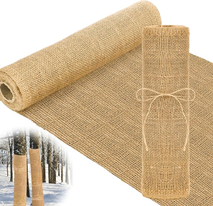 Buryeah 40 Inch x 33 ft Burlap Fabrics Roll Natural Jute Burlap Garden Tree - Image 7