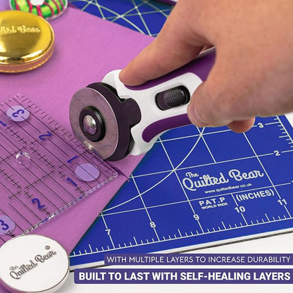 The Quilted Bear Rotating Cutting Mat 12" x 12" - Image 5