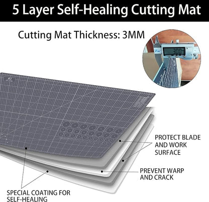 Headley Tools Thickened 24 x 36 Inch Self Healing Cutting Mat, Durable A1 - Image 4