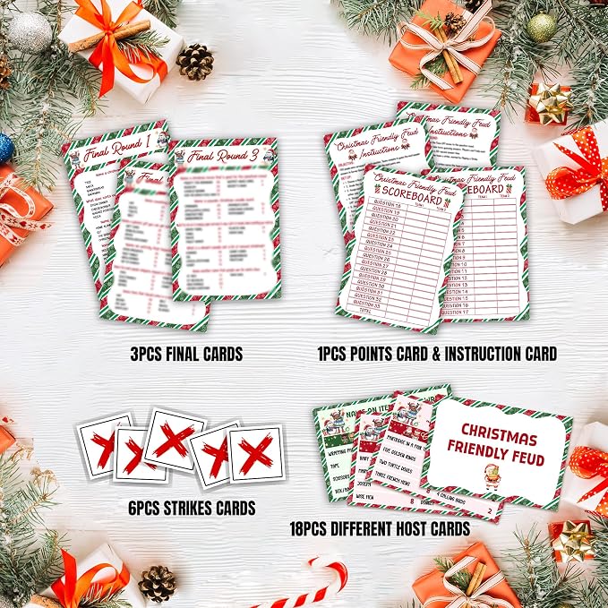 Christmas Friendly Feud Game, Funny Christmas Party Games, Friendly Feud Trivia - Image 3