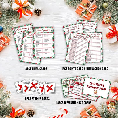 Christmas Friendly Feud Game, Funny Christmas Party Games, Friendly Feud Trivia - Image 3