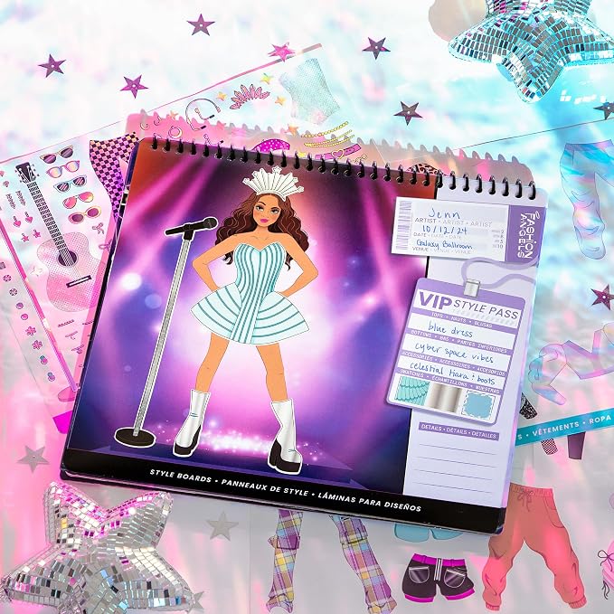 Fashion Angels Live! in Concert Sticker Stylist Fashion Set, Includes Concert - Image 4