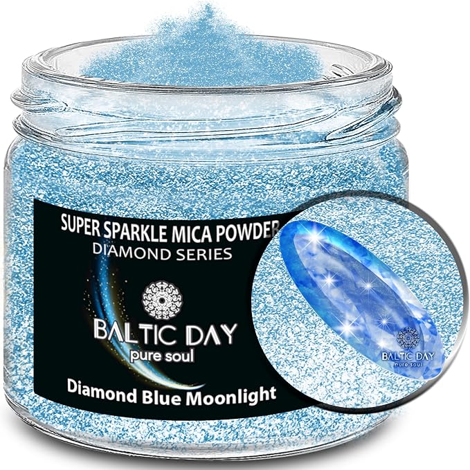 BALTIC DAY - Sparkle Mica Powder - Blue Glitter Mica Powder - Resin Glitter by BALTICDAYpuresoul