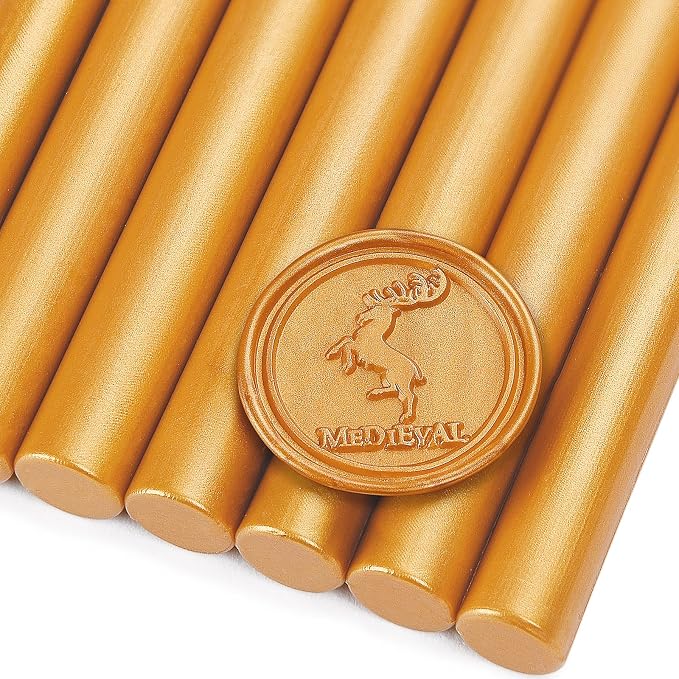 Amber Gold Wax Seal Sticks for Standard Size Hot Melting Glue Gun - Image 8