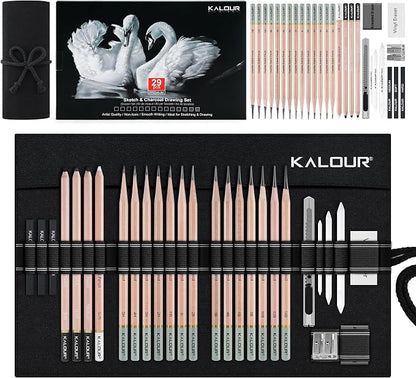 KALOUR 29 Pro Sketching Drawing Pencils Set by KALOUR