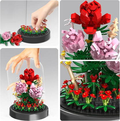 Flower Bouquet Building Kit, Forever Rose Decorated Flower - Image 3