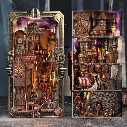 Book Nook Kit - DIY Miniature House Dollhouse Kit - Image 3