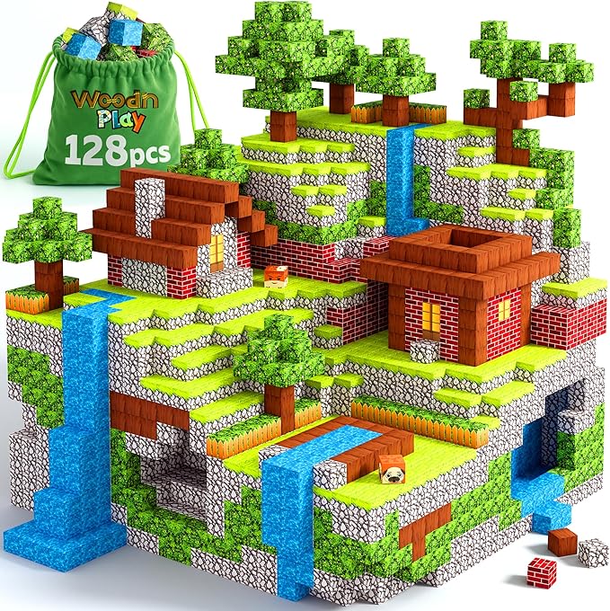 Magnetic Blocks Cubes 128PCS by Unknown