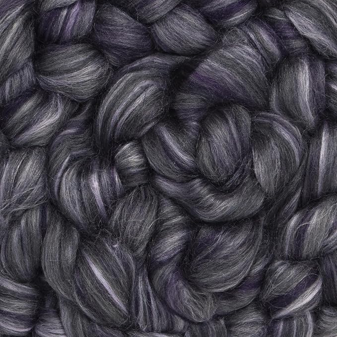 Merino Silk Luxe Tonal Designer Blend. Superfine Merino, Tussah Silk. Top Roving - Image 5