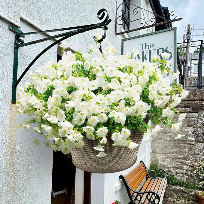 Artificial Fake Flowers For Outdoor Outside Decoration, 16 Bundles UV Resistant - Image 8