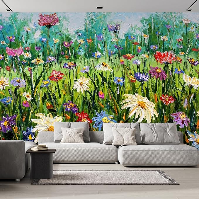wall26 Wall Sticker/Wall Mural Wildflower Abstract, Not Peel and Stick by wall26