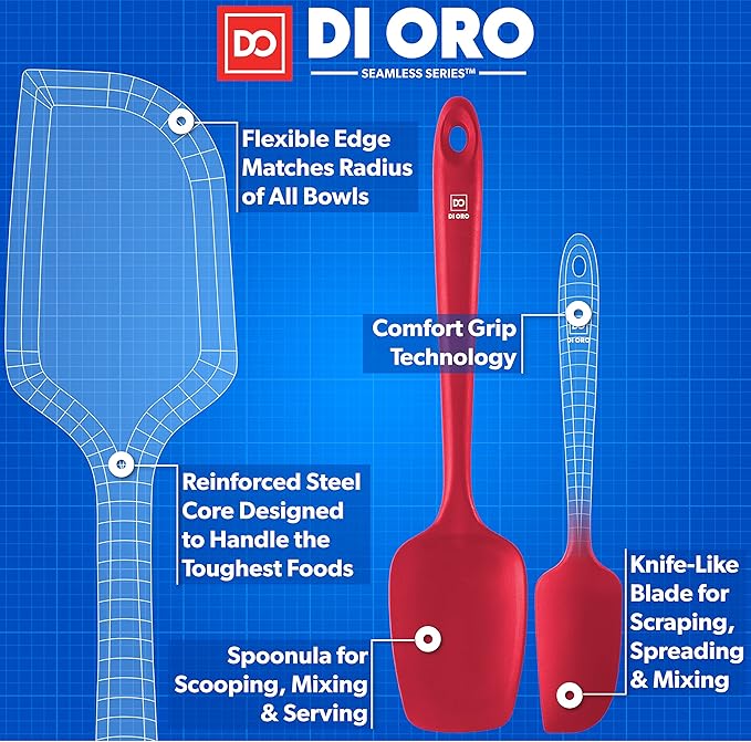 DI ORO Silicone Spatula Set - Image 4
