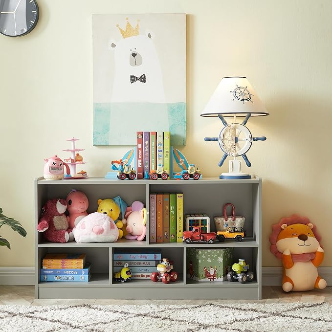 Kids Toy Storage Organizer, 5-Section Storage Cabinet - Image 5