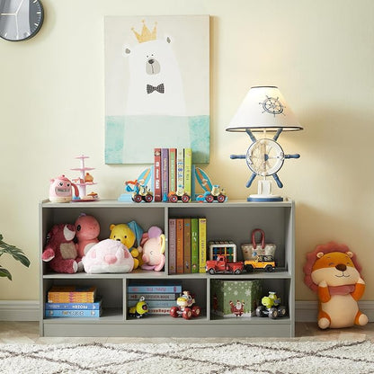 Kids Toy Storage Organizer, 5-Section Storage Cabinet - Image 5