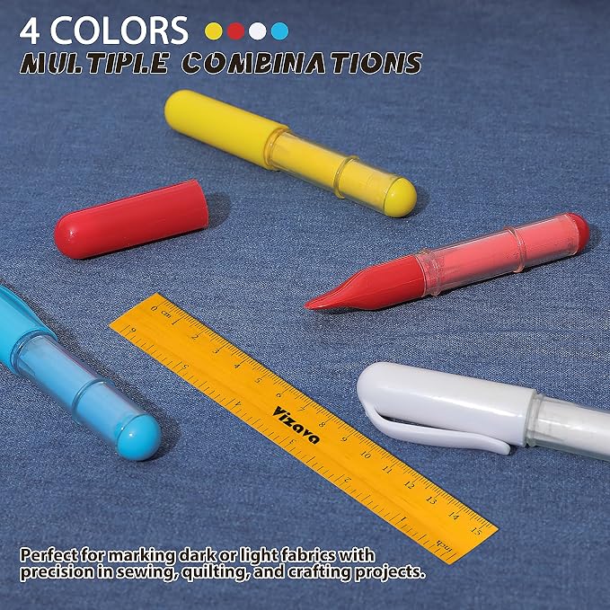 Fabric Chalk Markers for Sewing, Crafting|Erasable Tailor Chalk|Work on Various - Image 6